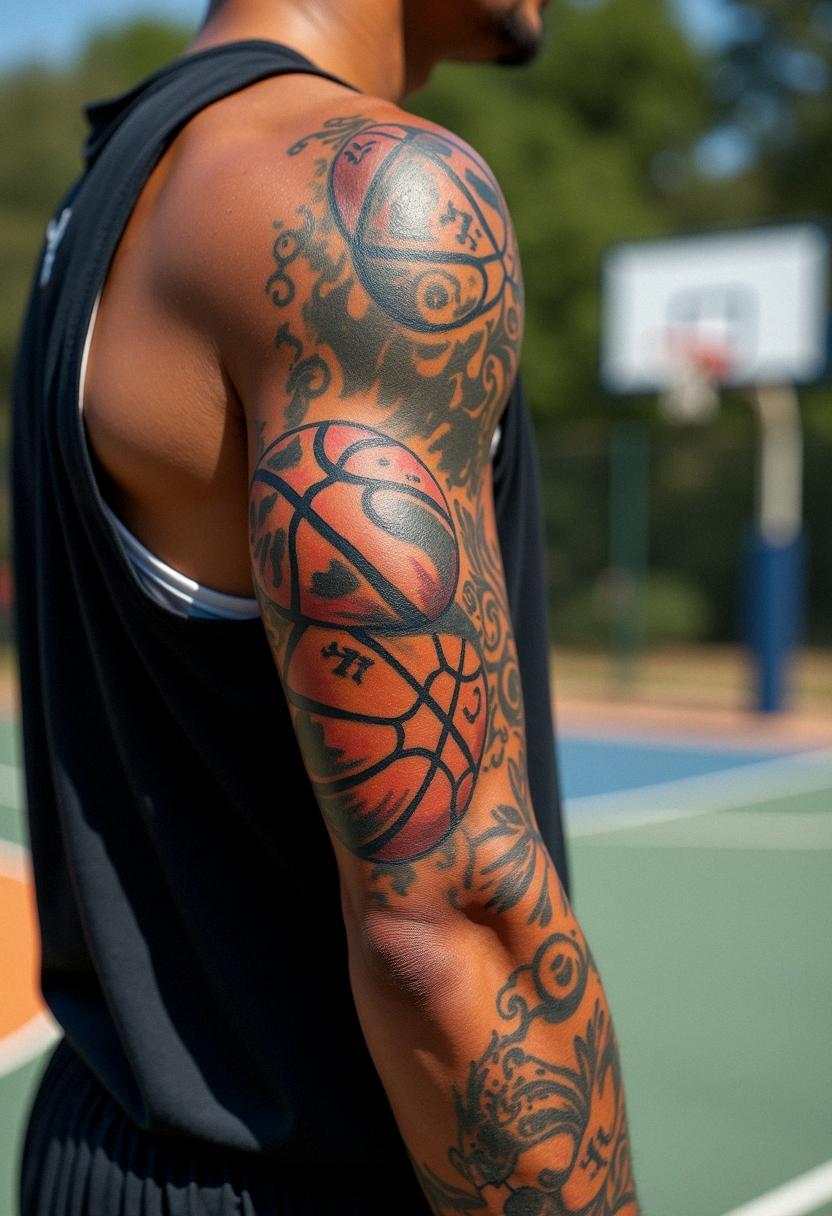 basketball tattoos