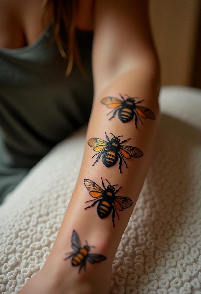 bee tattoos