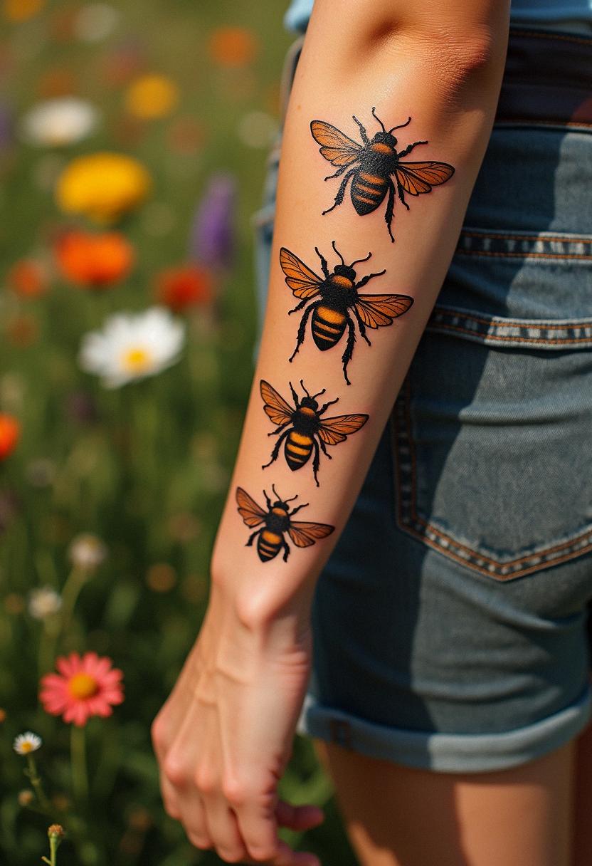 bee tattoos