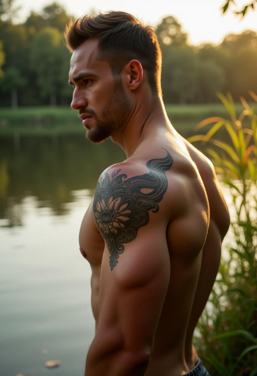 bicep tattoos for men