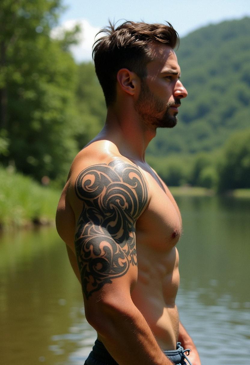 bicep tattoos for men