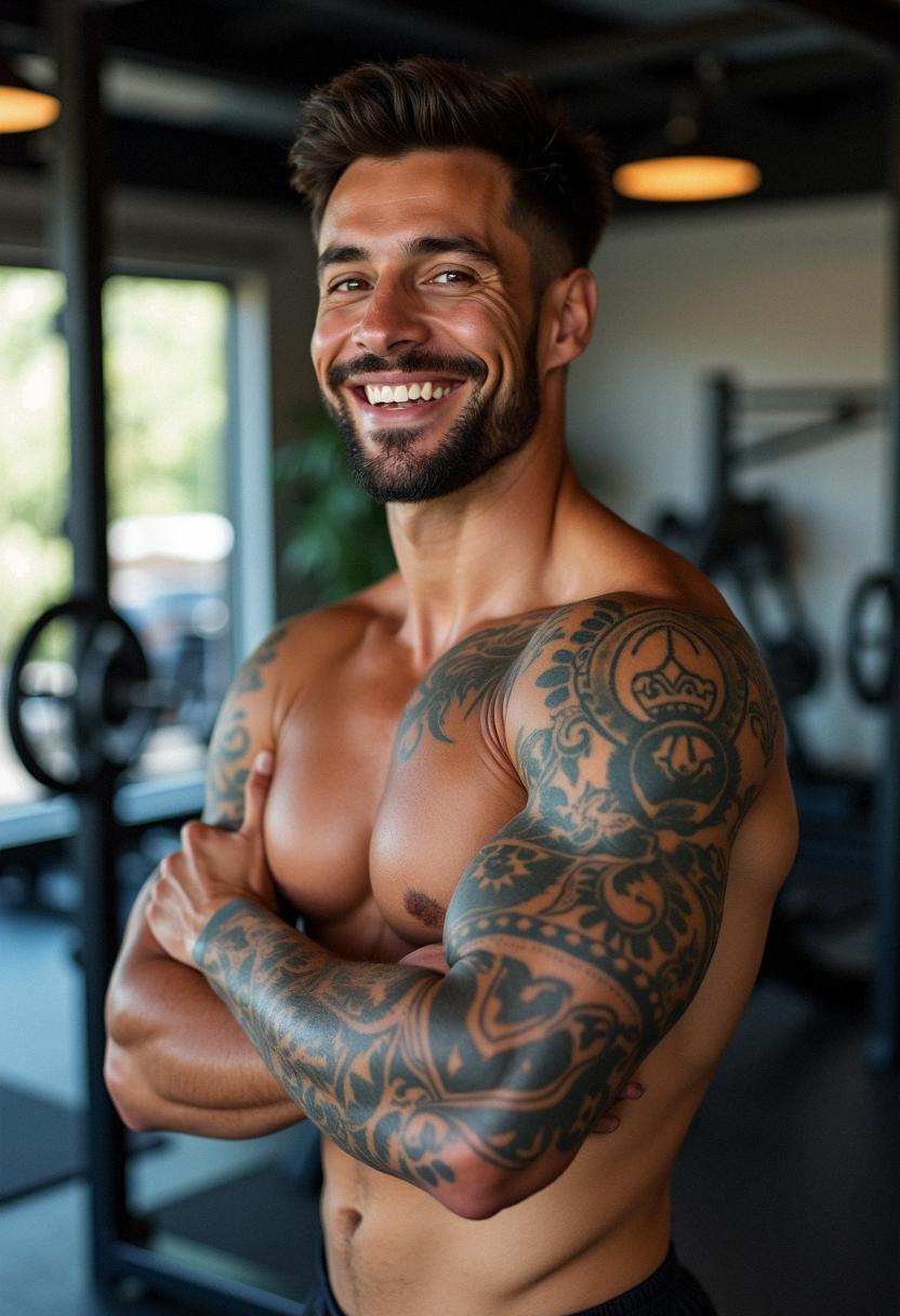 bicep tattoos for men