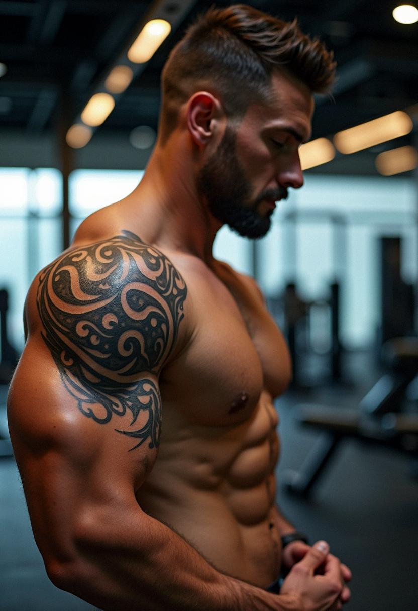 bicep tattoos for men