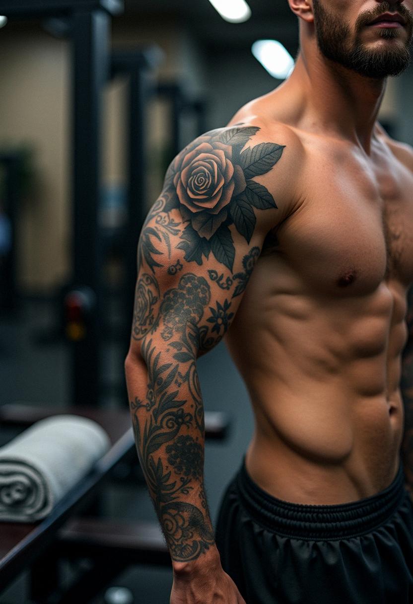 bicep tattoos for men