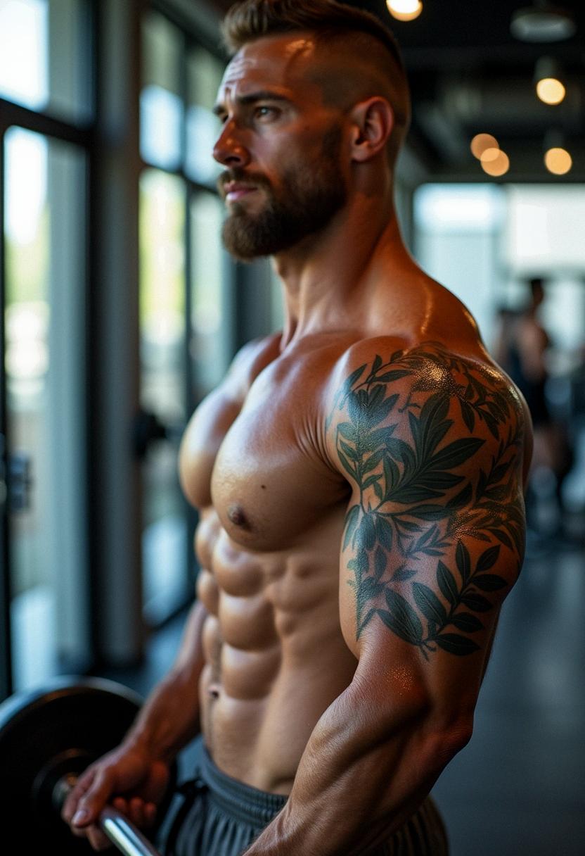 bicep tattoos for men