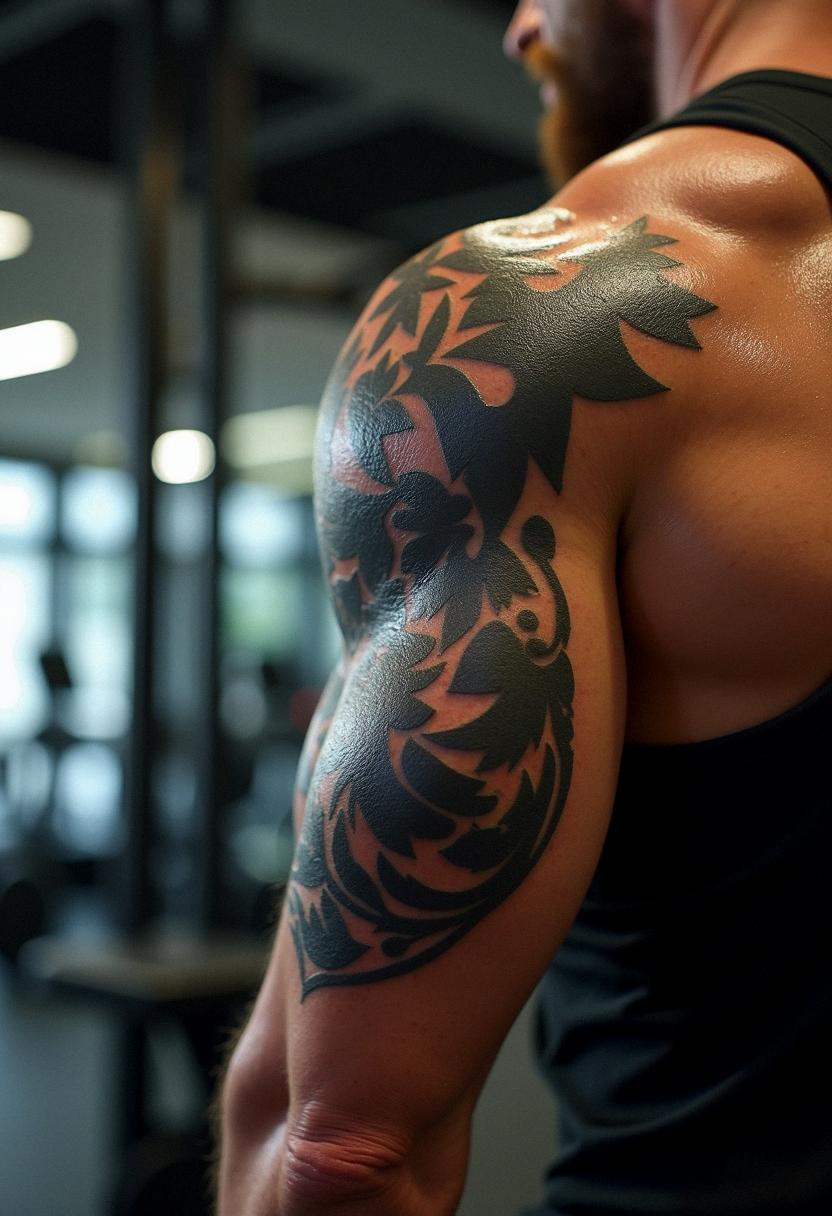 bicep tattoos for men