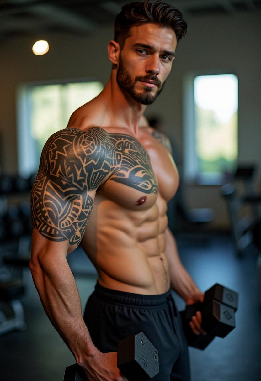 bicep tattoos for men
