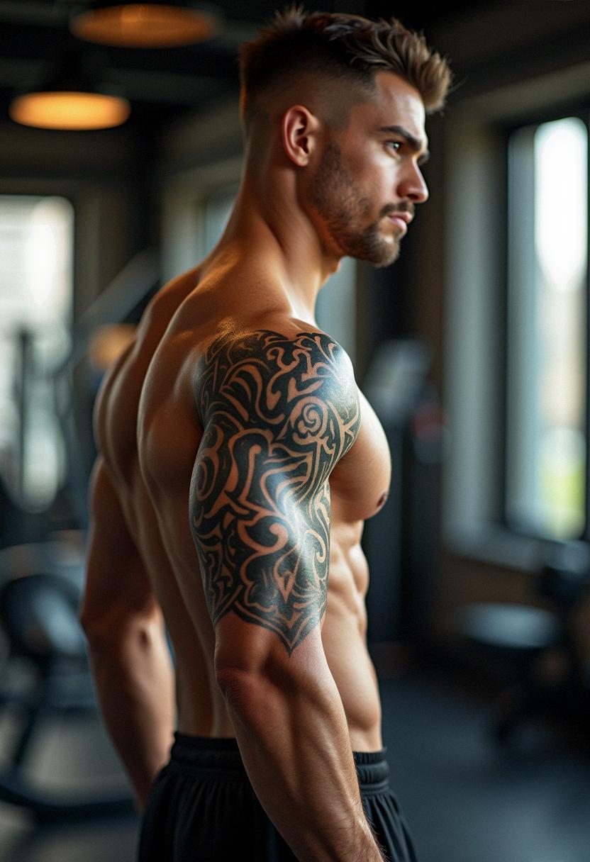 bicep tattoos for men