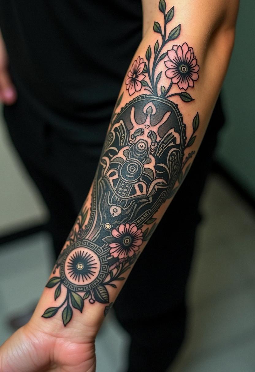 bio mechanical tattoo