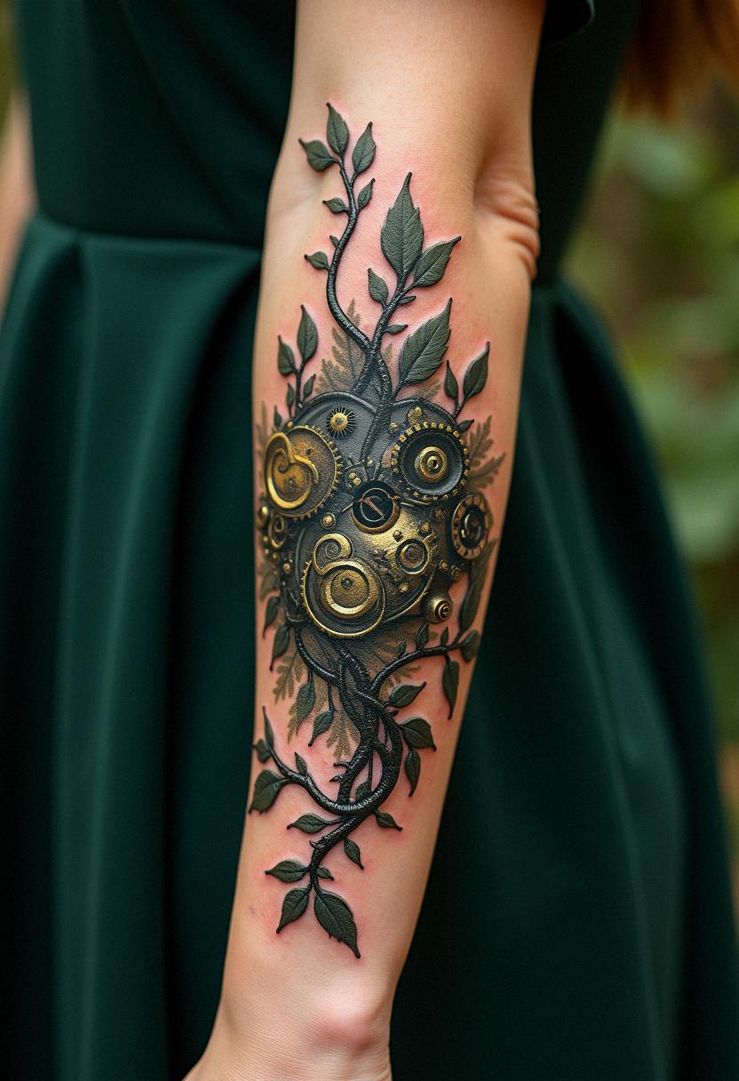 bio mechanical tattoo