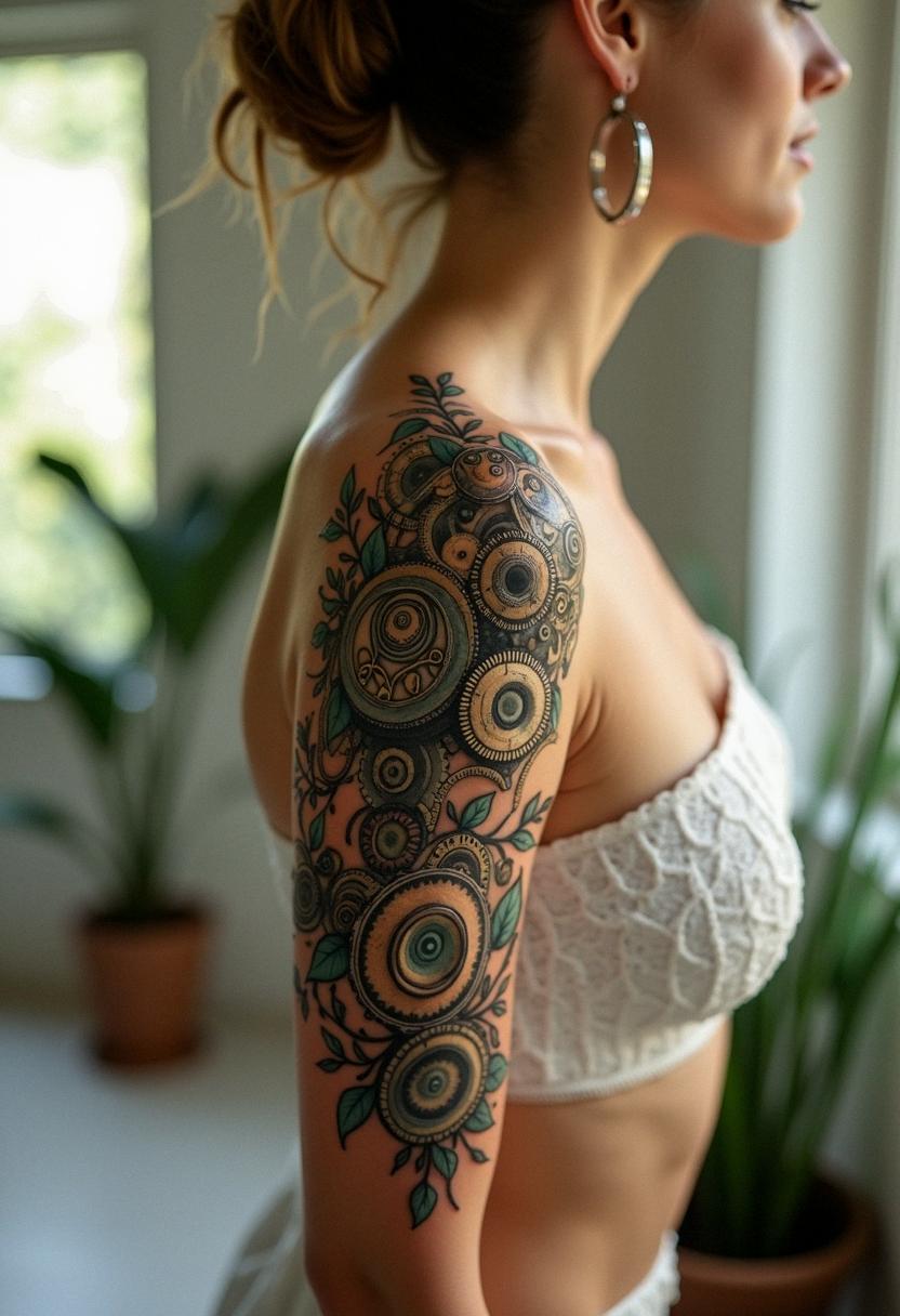 bio mechanical tattoo