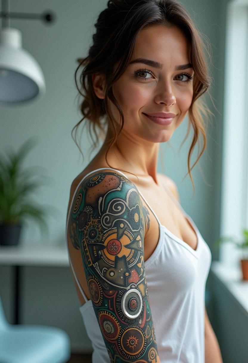 bio mechanical tattoo