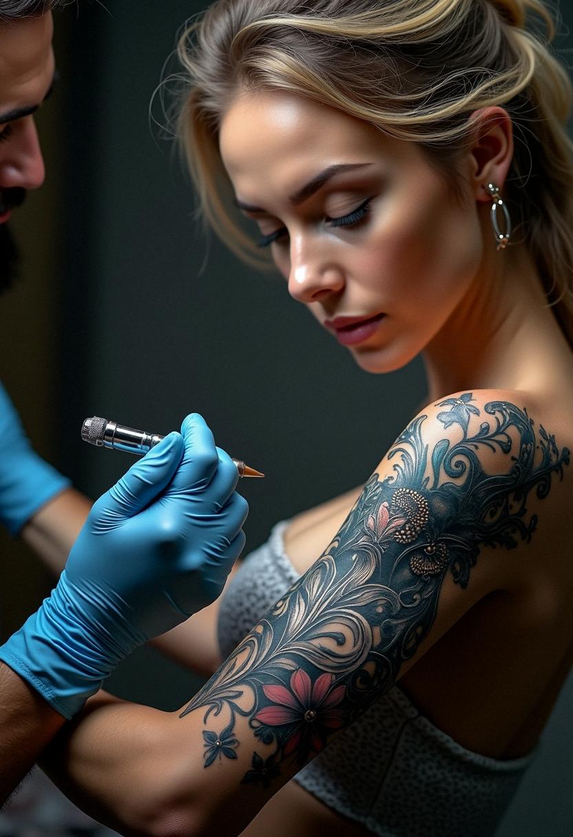 bio mechanical tattoo