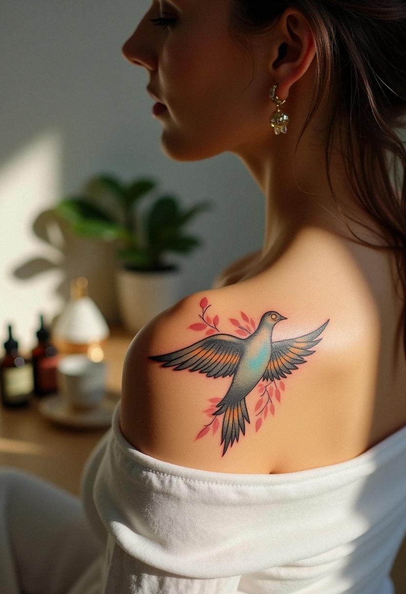 bird dove tattoos