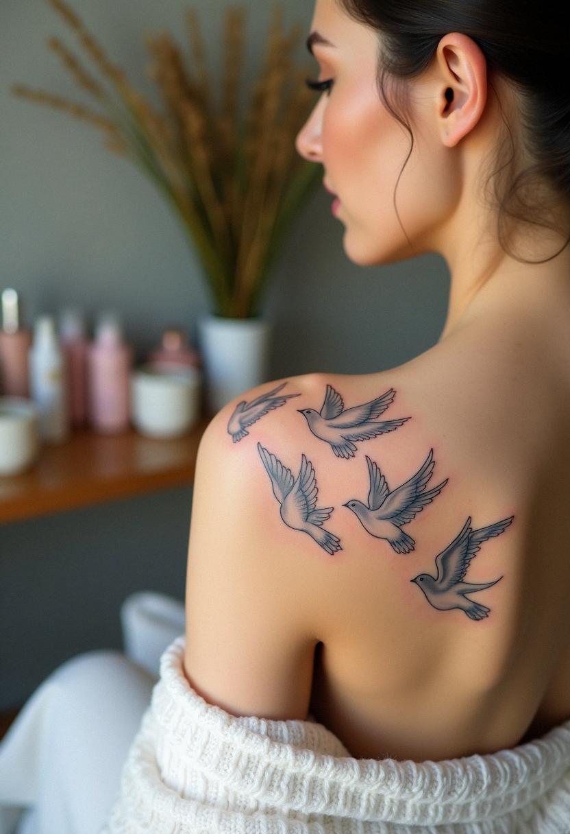 bird dove tattoos