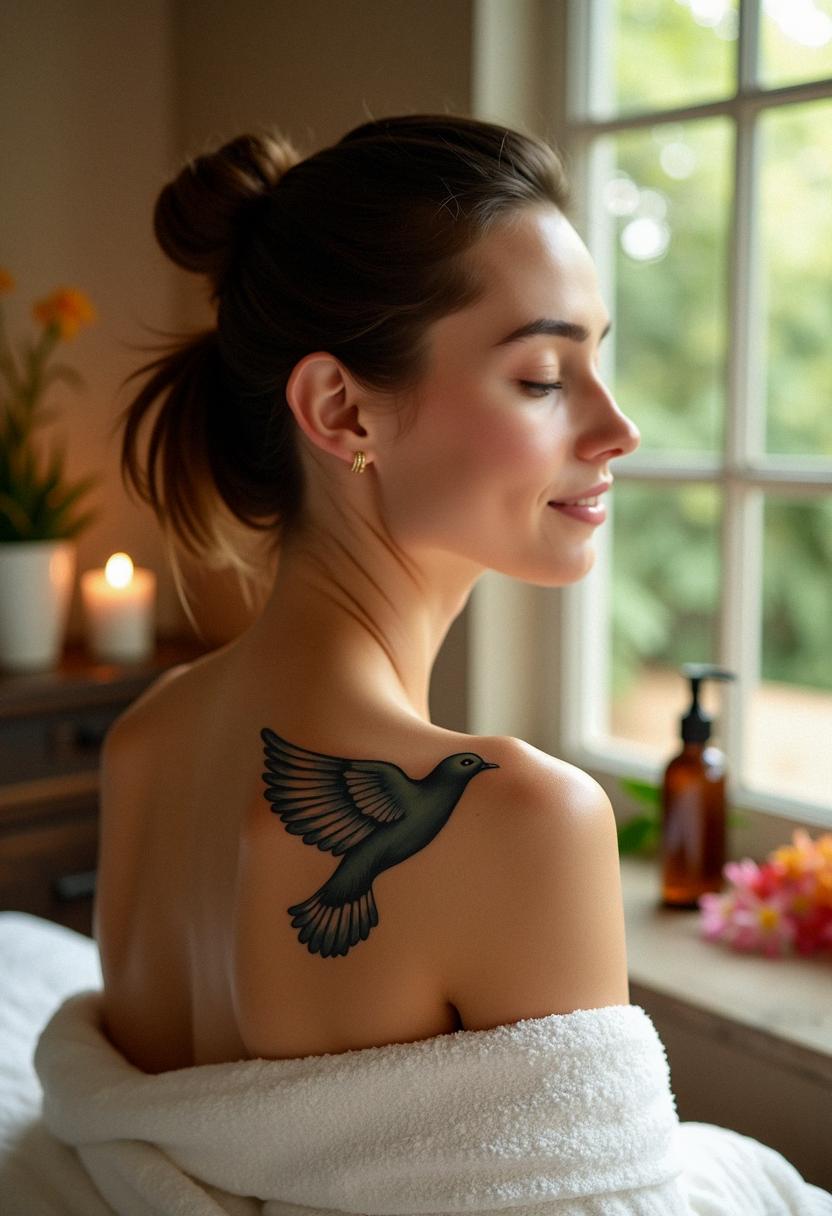 bird dove tattoos