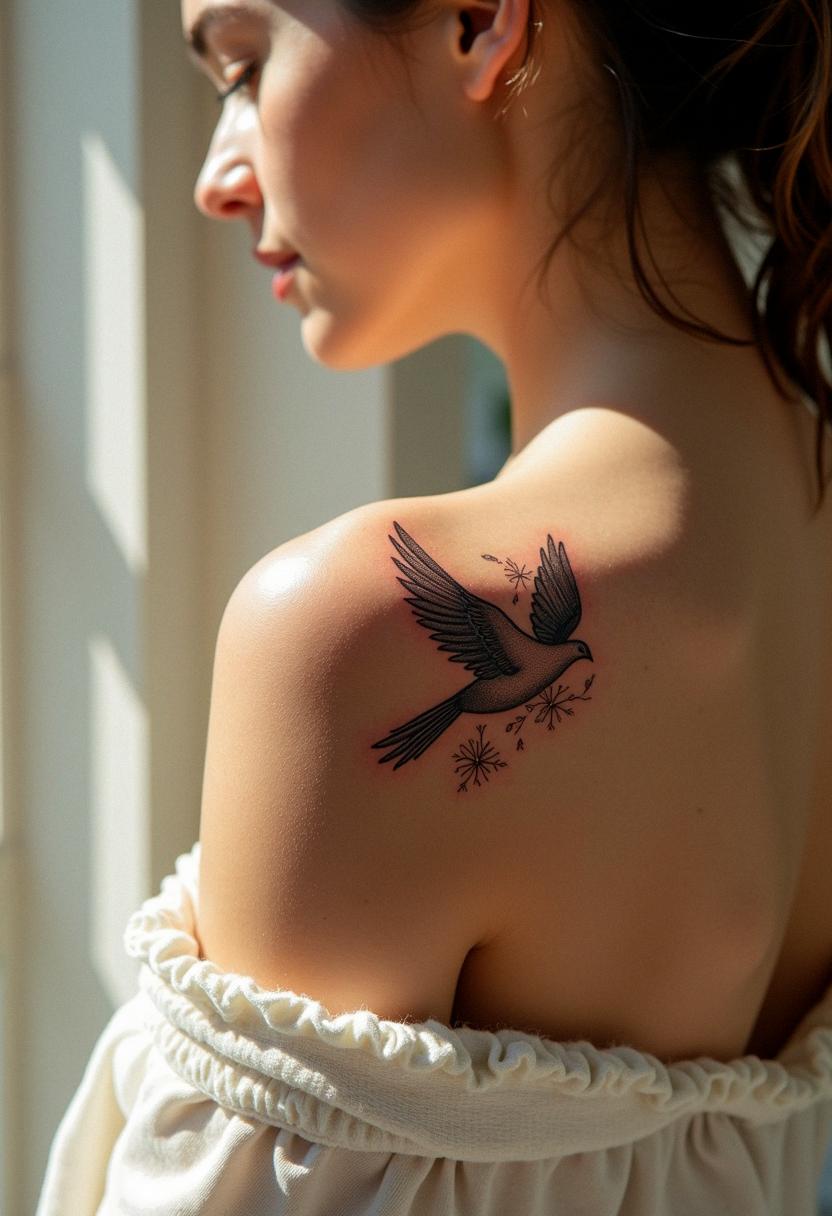 bird dove tattoos