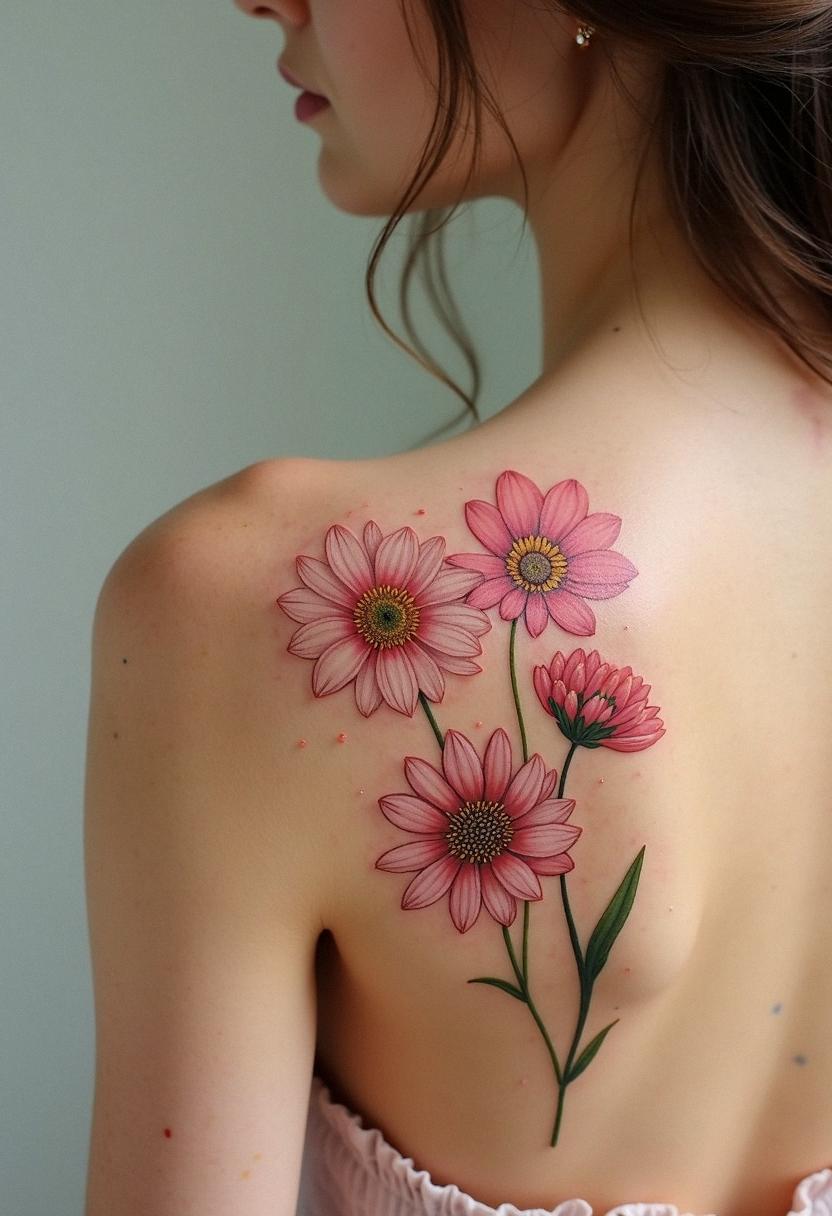 birth flower april tattoos