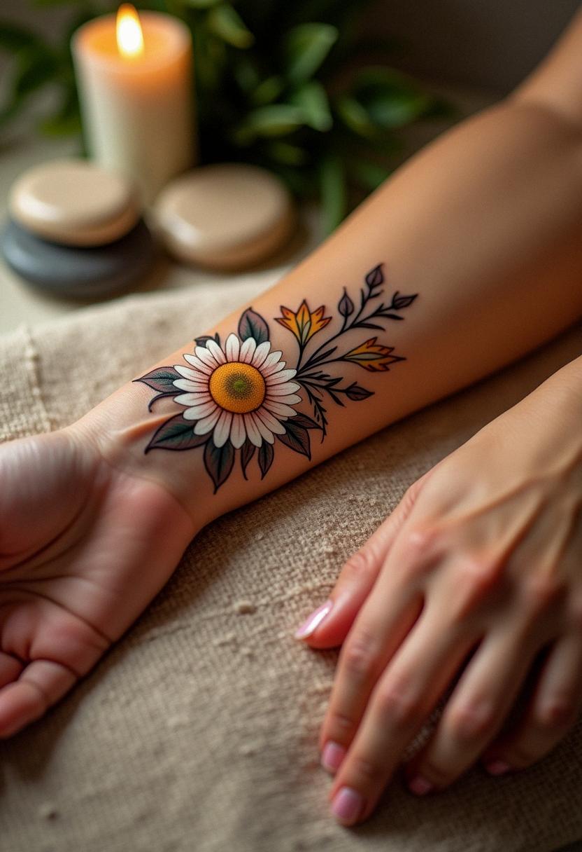 birth flower april tattoos