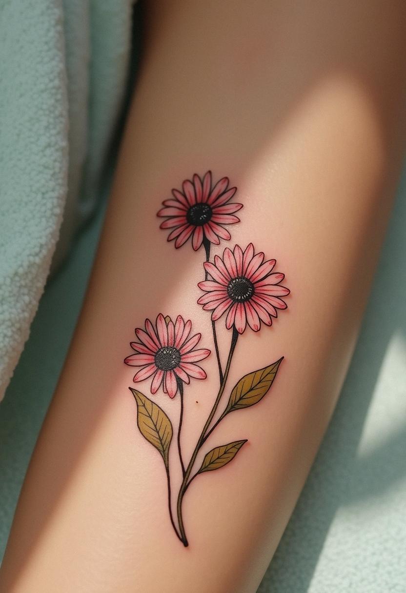 birth flower april tattoos