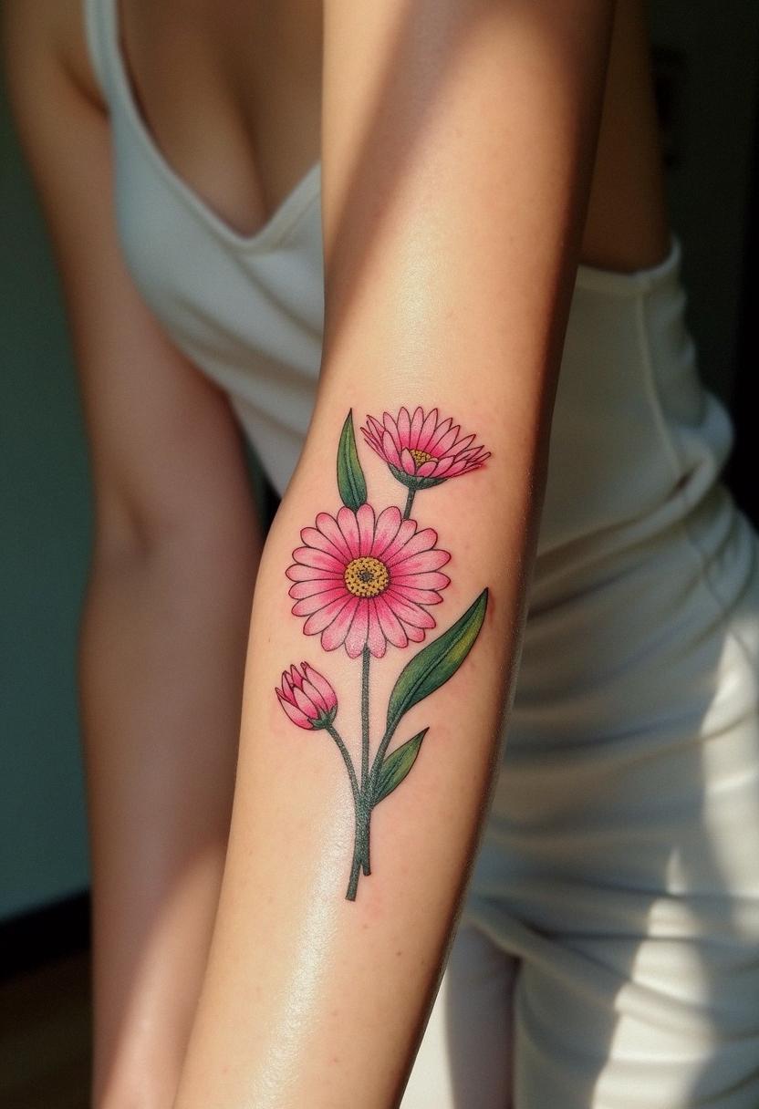 birth flower april tattoos