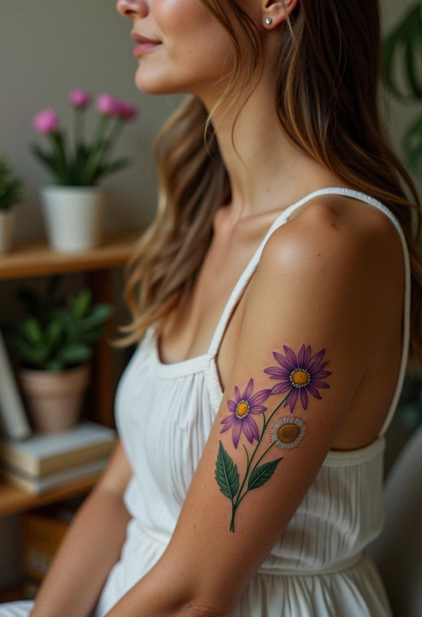 birth flower april tattoos