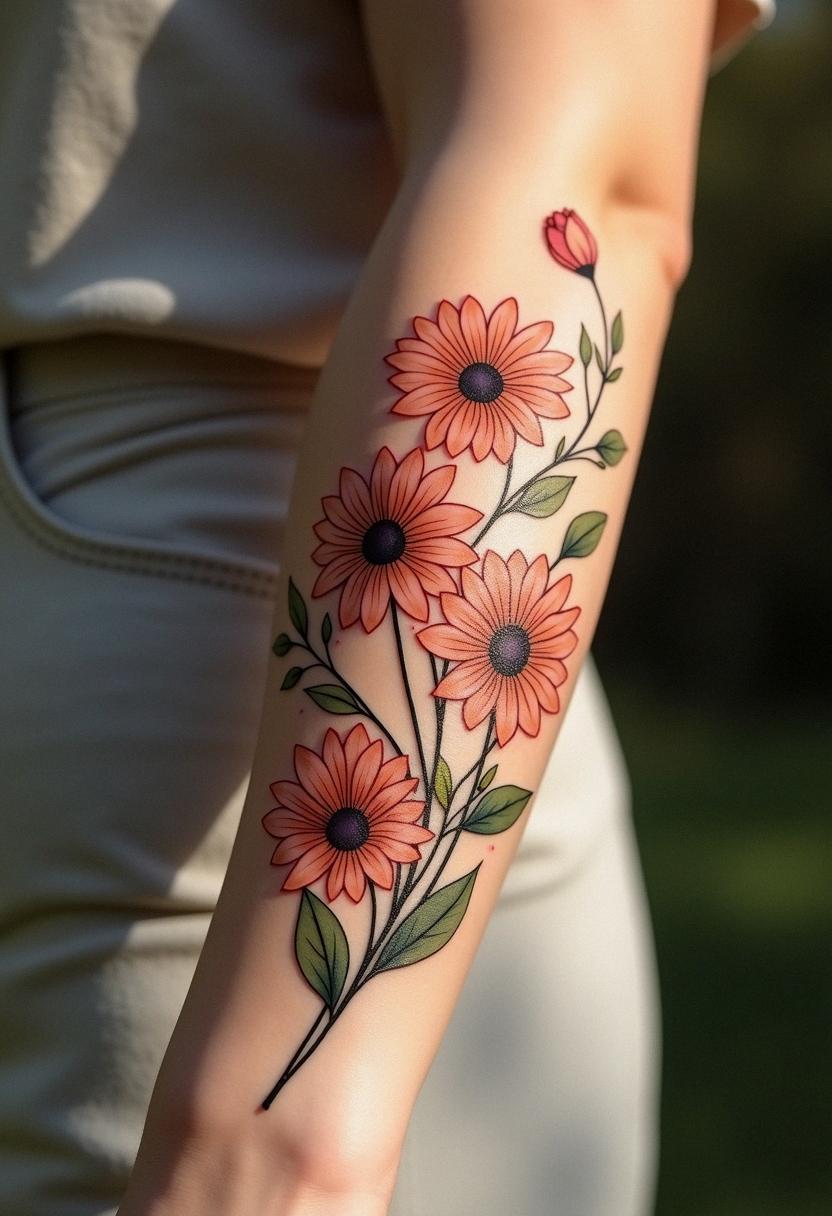 birth flower april tattoos