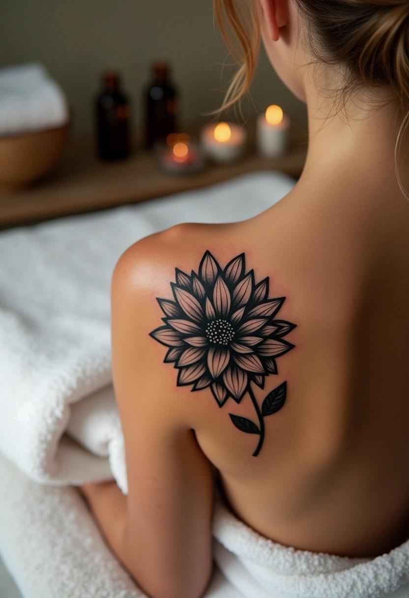 black dahlia tattoo