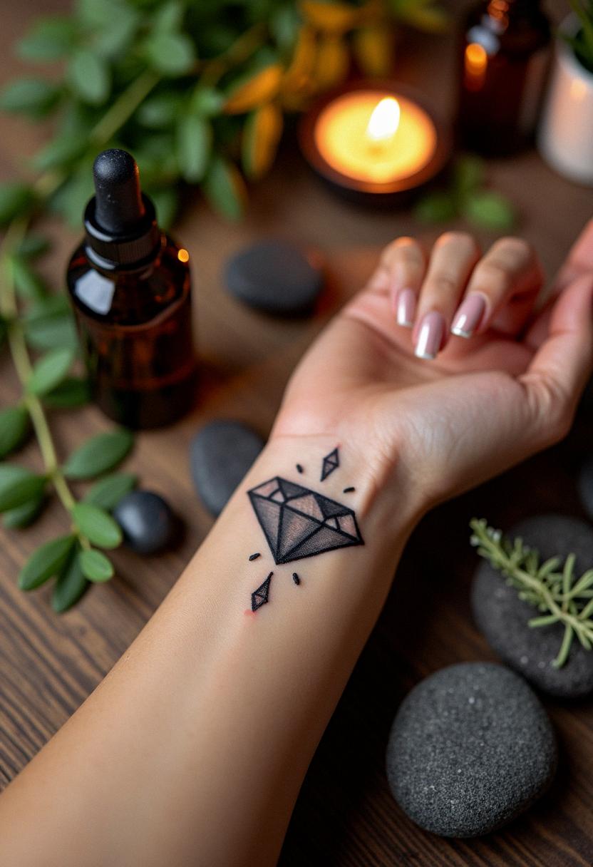 black diamond tattoo