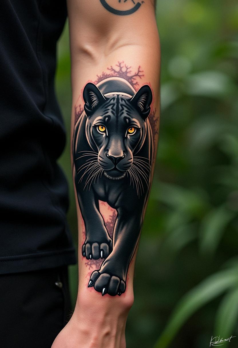black panther tattoo meaning