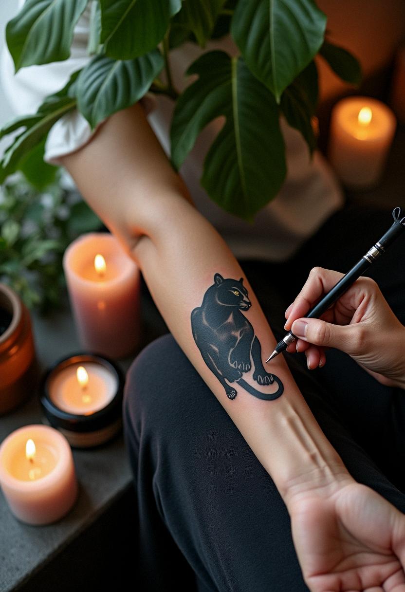 black panther tattoo meaning