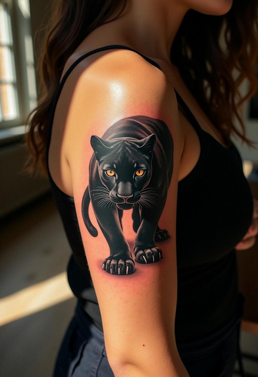 black panther tattoo meaning