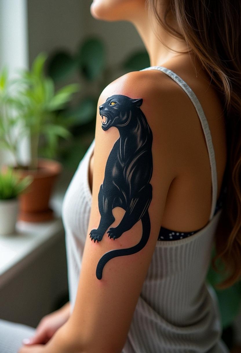 black panther tattoo meaning