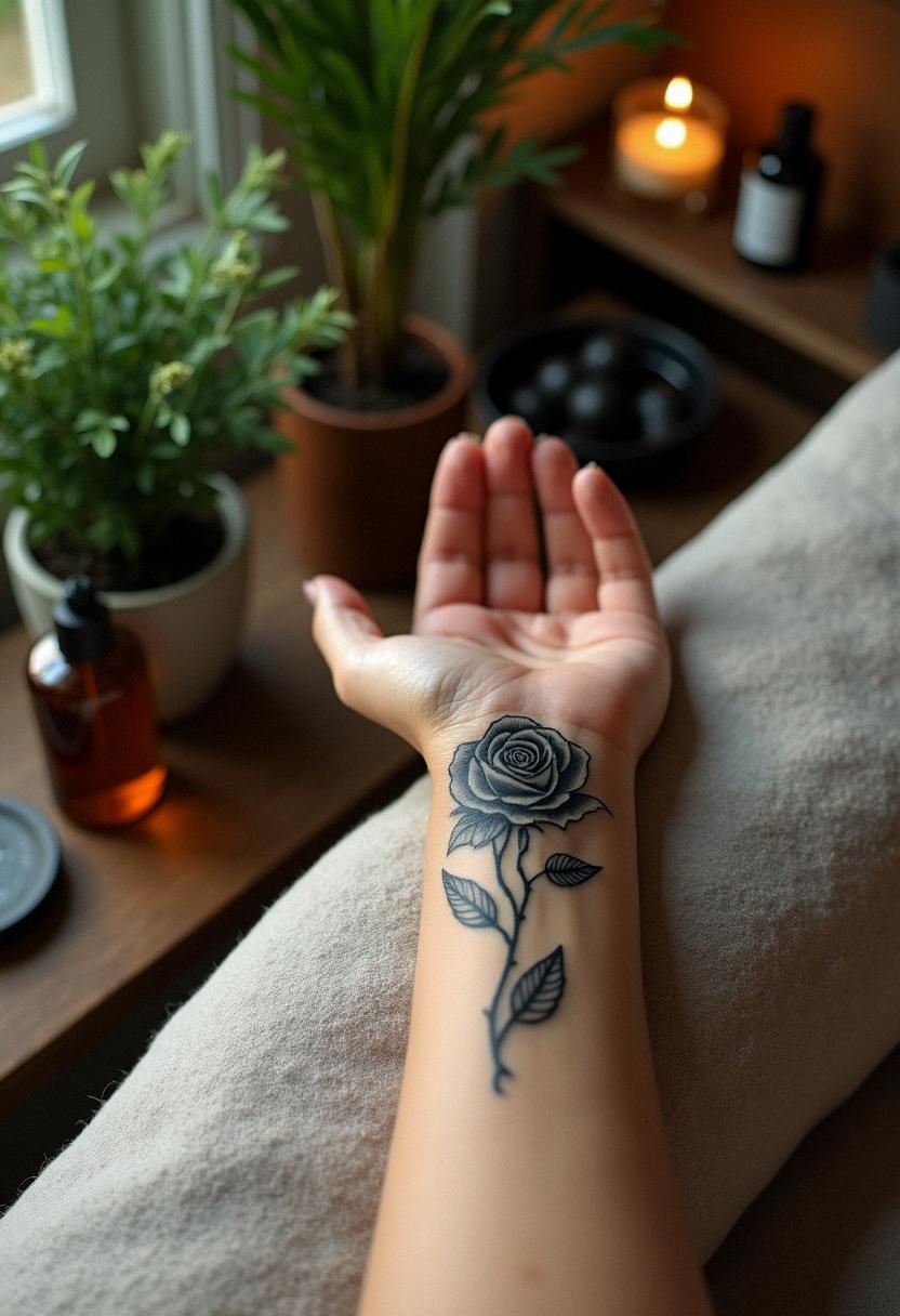 black rose tattoo