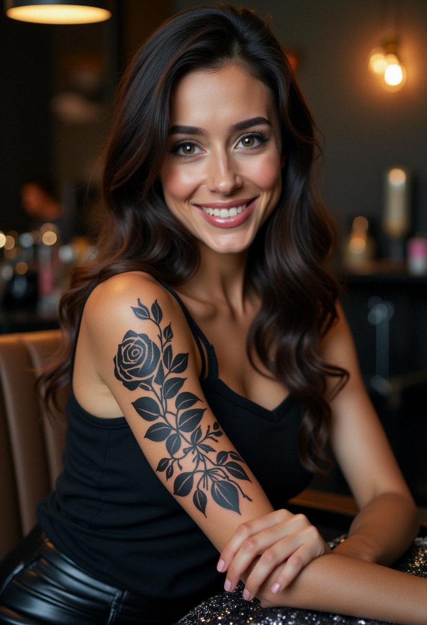 black rose tattoo