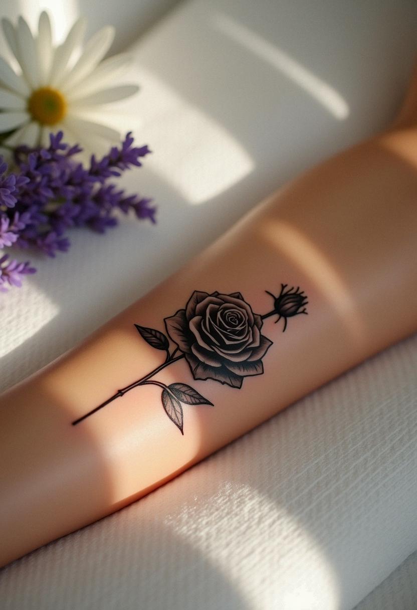black rose tattoo