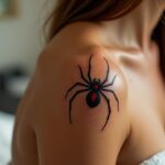 Black Widow Spider Tattoo 00001