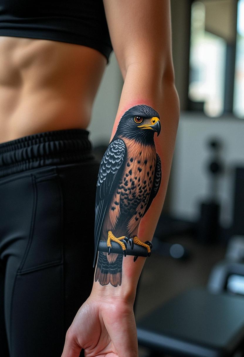 blackhawk bird tattoo