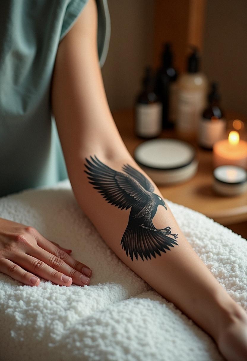 blackhawk bird tattoo