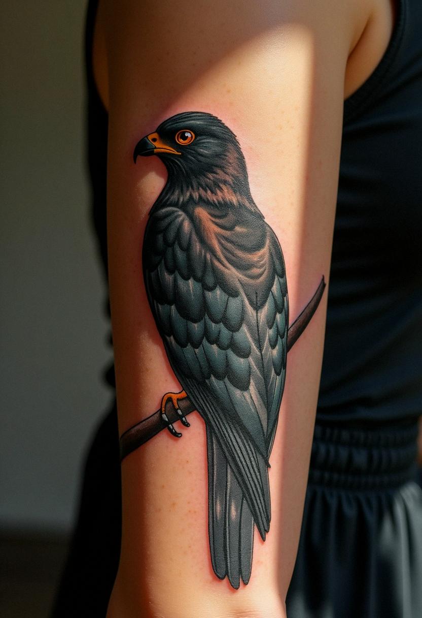 blackhawk bird tattoo