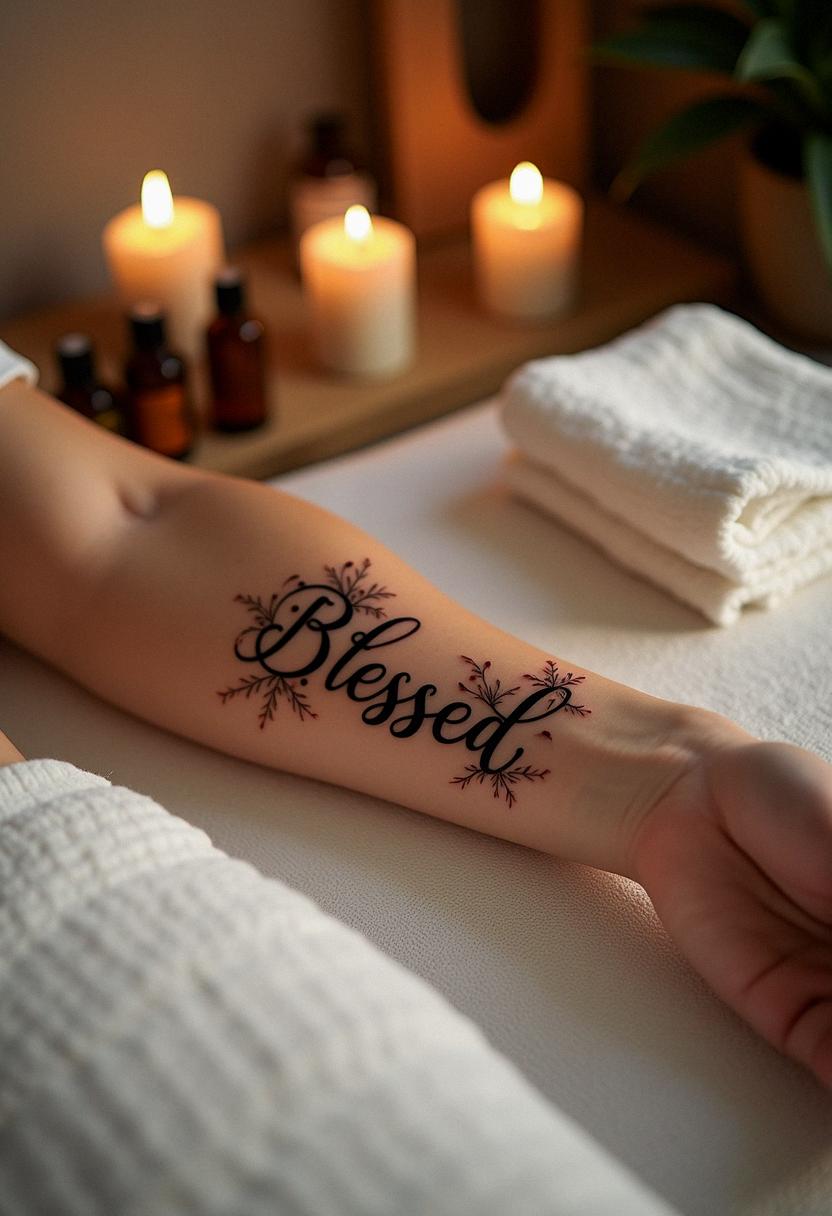 blessed tattoo