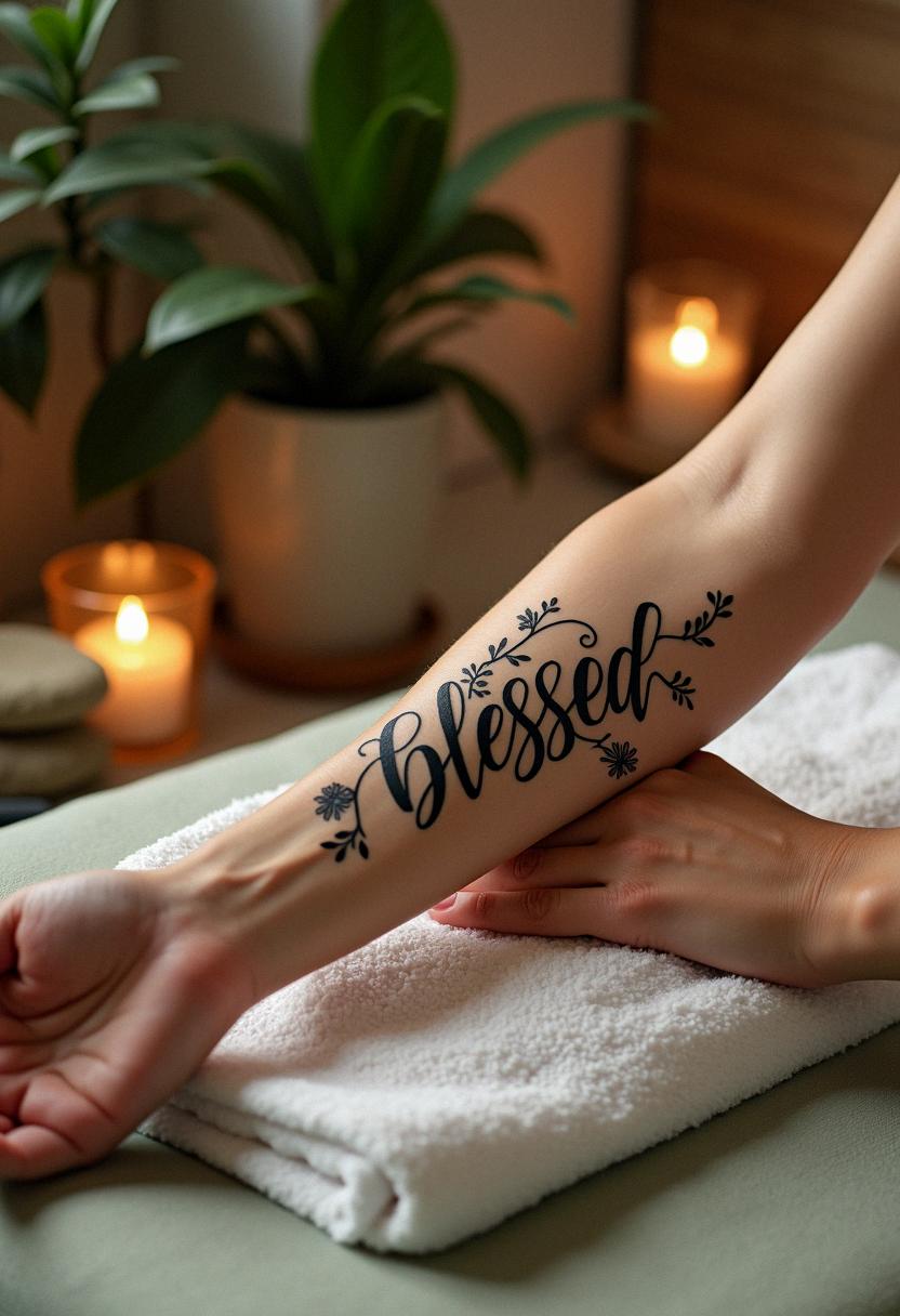 blessed tattoo