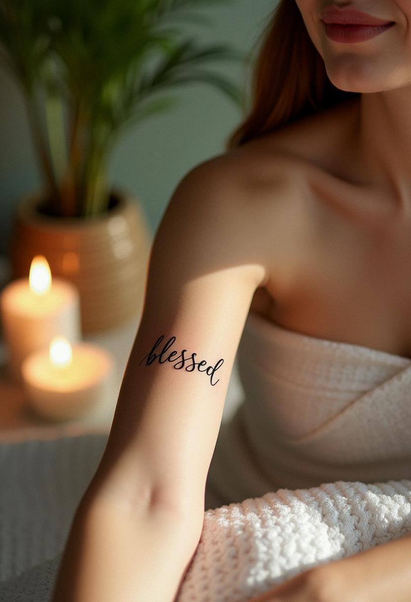 blessed tattoo