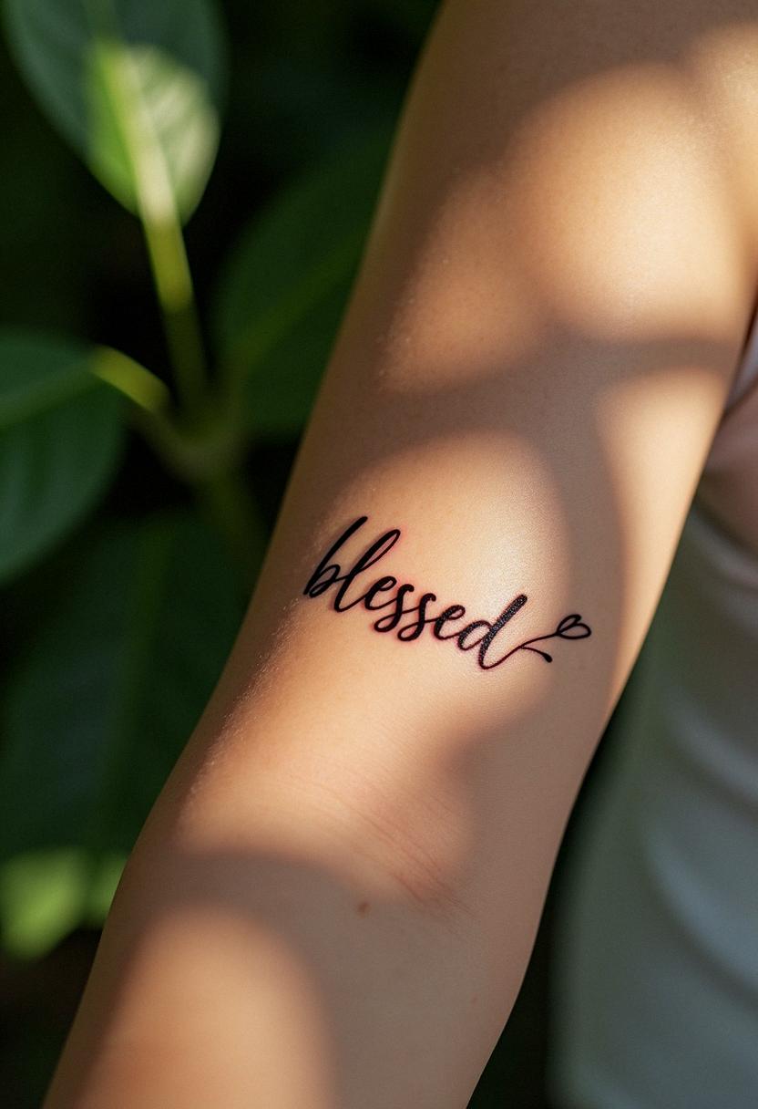blessed tattoo