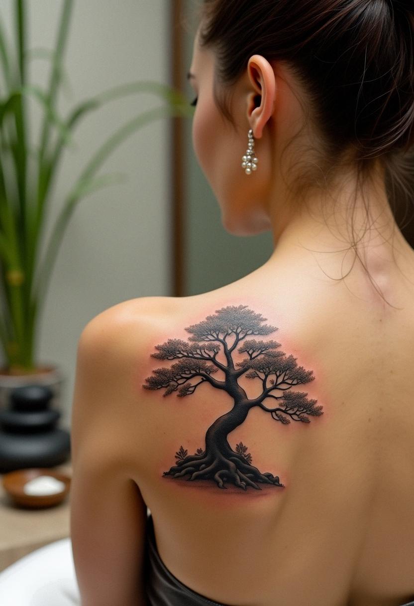 bonsai tree tattoo