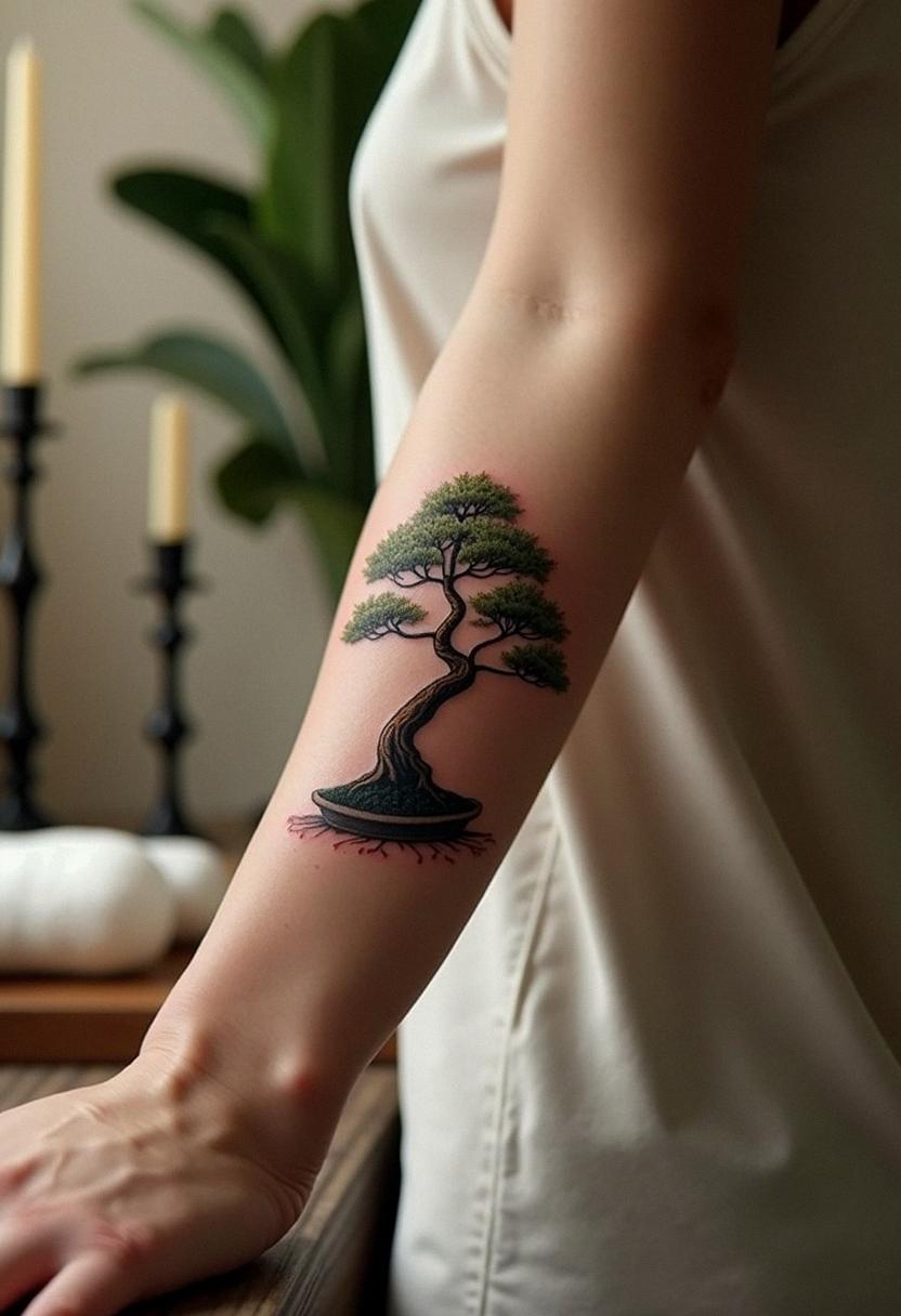 bonsai tree tattoo