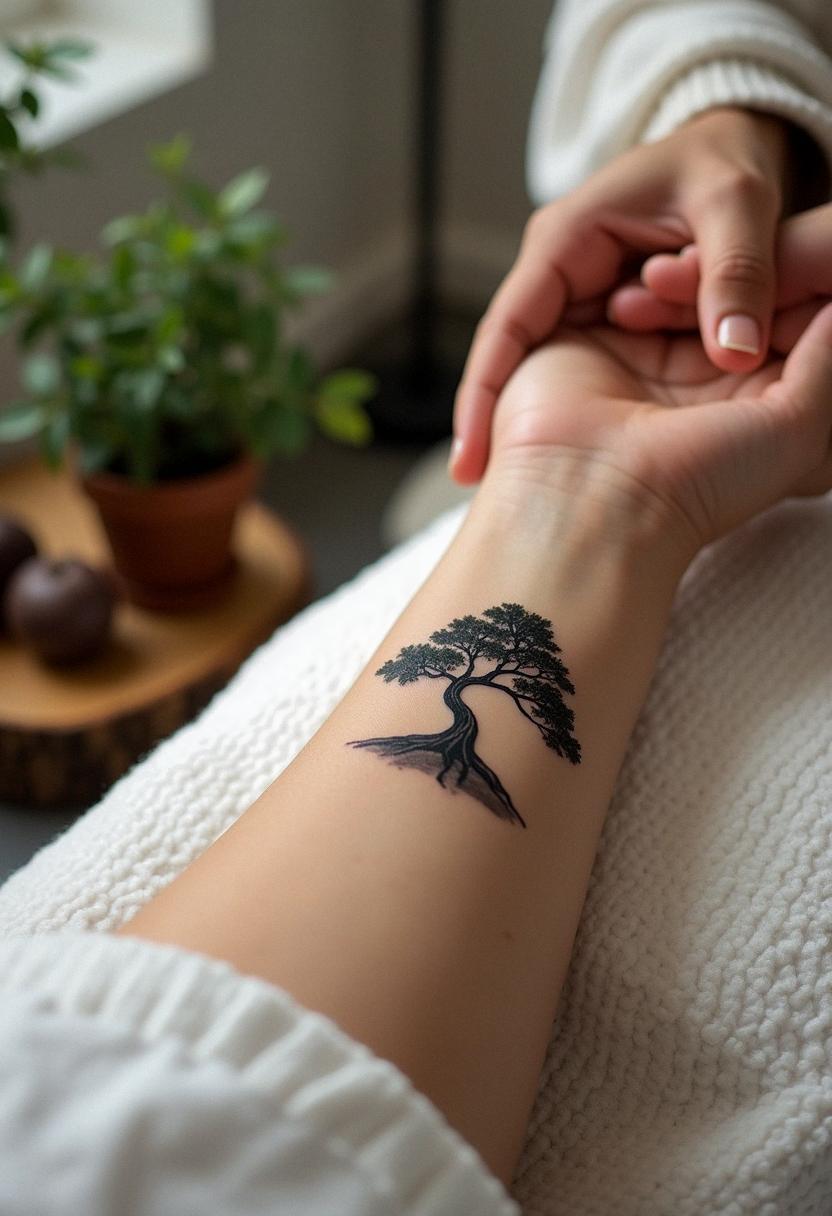 bonsai tree tattoo