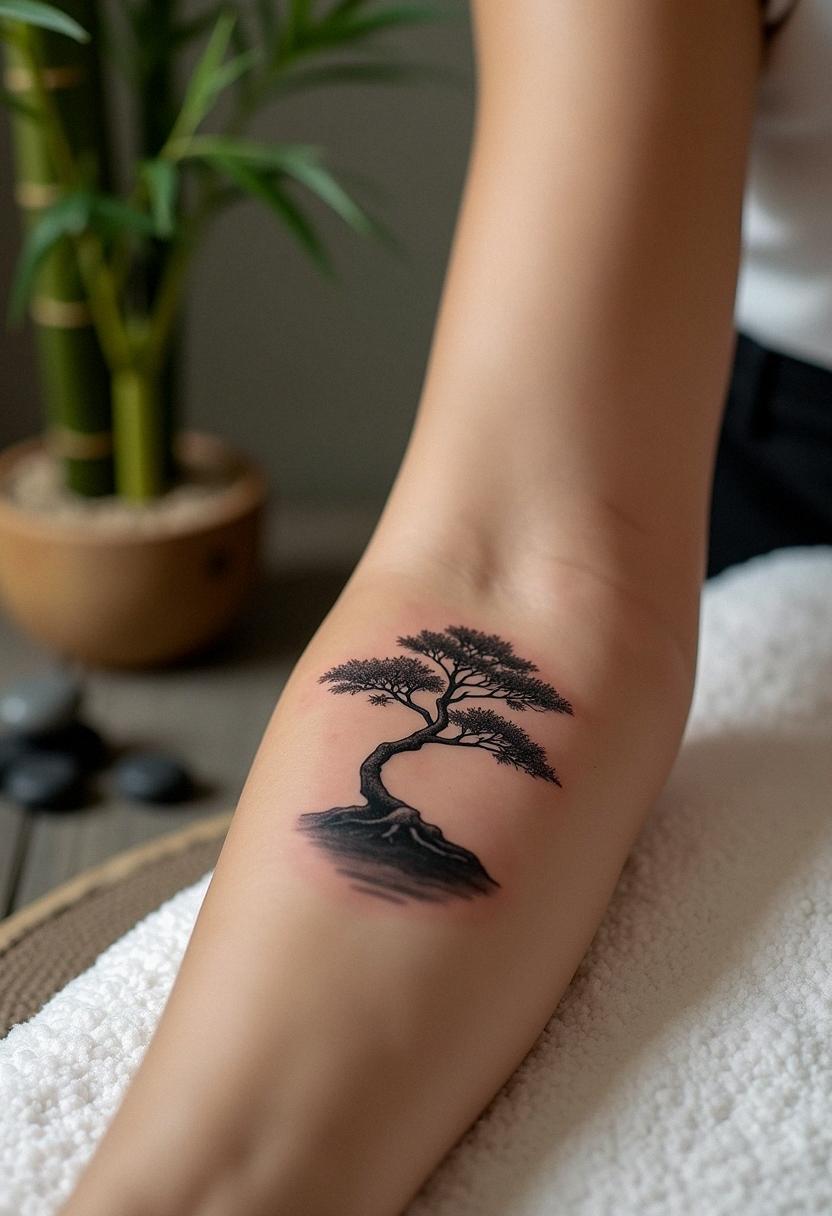 bonsai tree tattoo