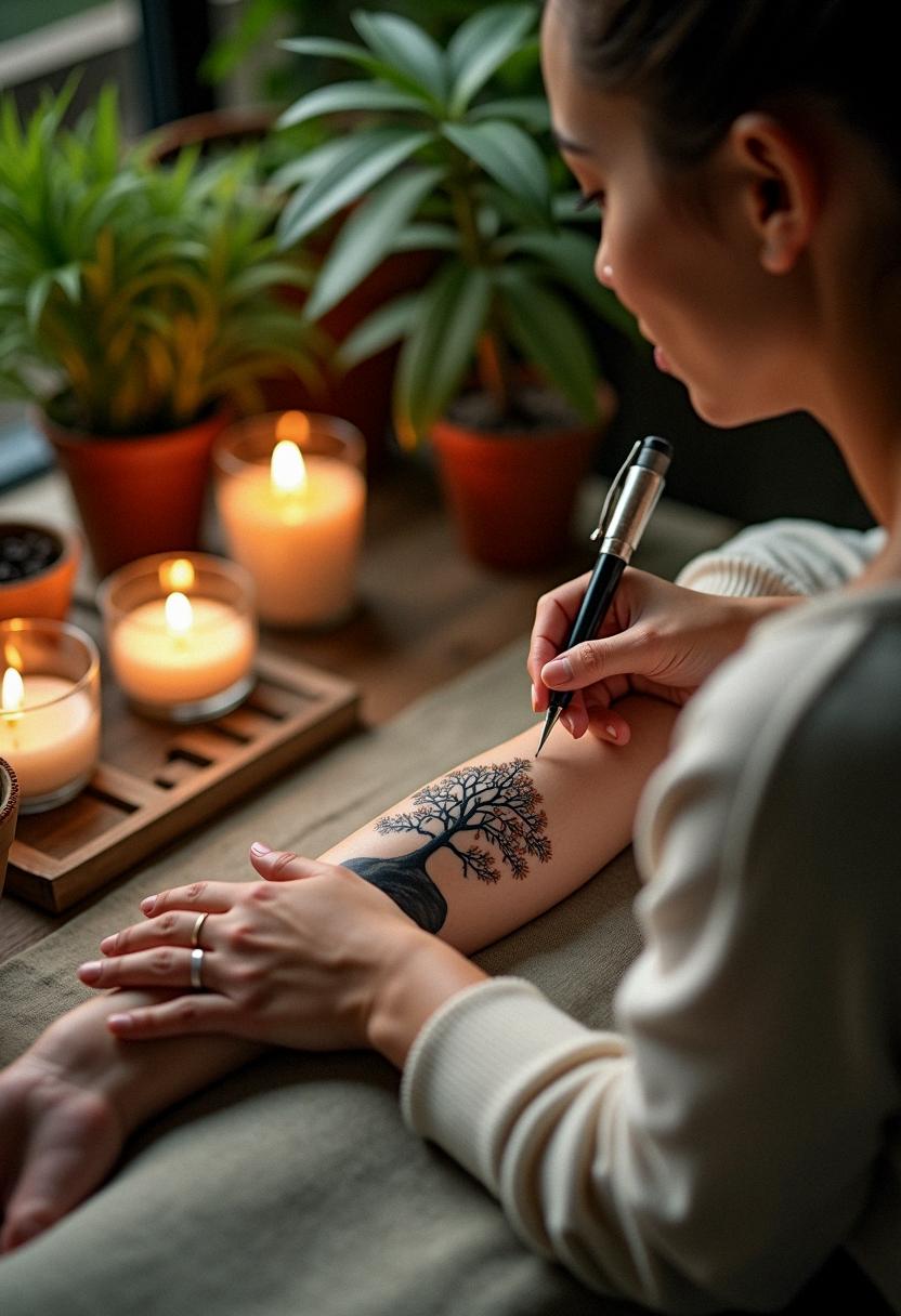 bonsai tree tattoo
