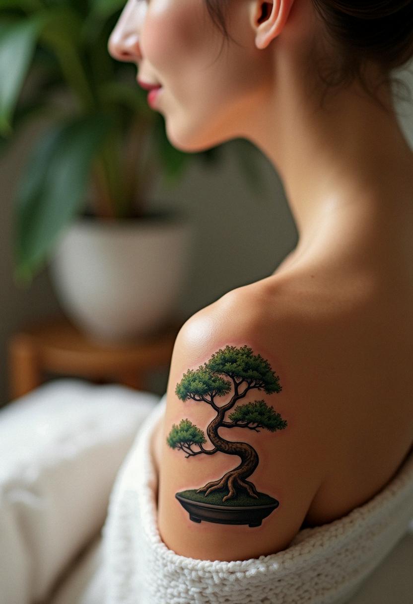 bonsai tree tattoo